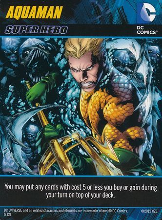 Aquaman Super Hero DC Deck Building Game 2012 Aquaman Super Hero DC Deck Building Game 2012