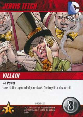 Jervis Tetch DC Deck Building Game 2013 Jervis Tetch DC Deck Building Game 2013
