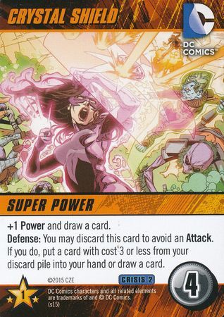 Crystal Shield DC Deck Building Game Crisis 2 Crystal Shield DC Deck Building Game Crisis 2