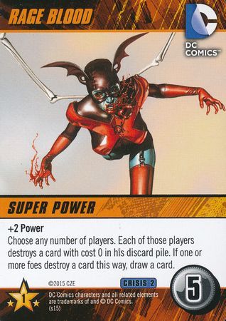 Rage Blood DC Deck Building Game Crisis 2 Rage Blood DC Deck Building Game Crisis 2