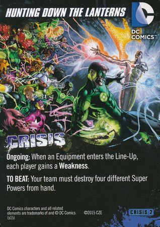 Hunting Down the Lanterns DC Deck Building Game Crisis 2 Hunting Down the Lanterns DC Deck Building Game Crisis 2