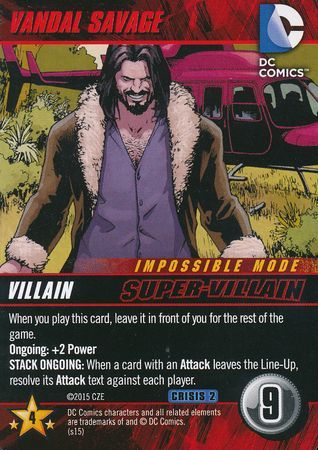 Vandal Savage DC Deck Building Game Crisis 2 Vandal Savage DC Deck Building Game Crisis 2
