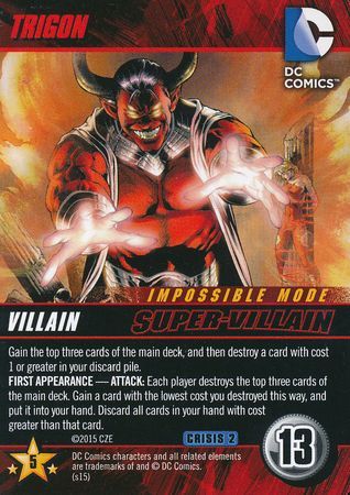 Trigon DC Deck Building Game Crisis 2 Trigon DC Deck Building Game Crisis 2