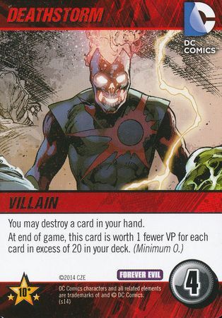 Deathstorm DC Deck Building Game Forever Evil Deathstorm DC Deck Building Game Forever Evil