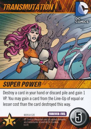 Transmutation DC Deck Building Game Forever Evil Forever Evil Transmutation DC Deck Building Game Forever Evil Forever Evil