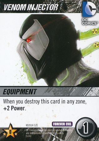 Venom Injector DC Deck Building Game Forever Evil Venom Injector DC Deck Building Game Forever Evil