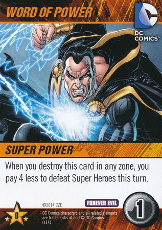 Word of Power DC Deck Building Game Forever Evil Forever Evil Word of Power DC Deck Building Game Forever Evil Forever Evil