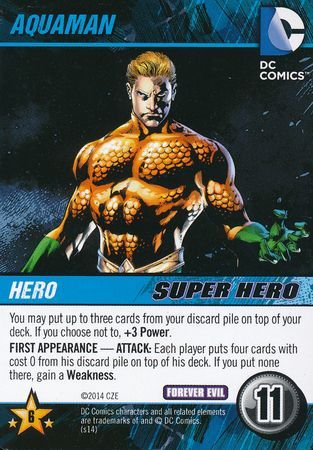 Aquaman DC Deck Building Game Forever Evil Forever Evil Aquaman DC Deck Building Game Forever Evil Forever Evil