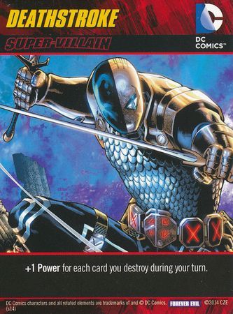 Deathstroke Super Villain DC Deck Building Game Forever Evil Deathstroke Super Villain DC Deck Building Game Forever Evil
