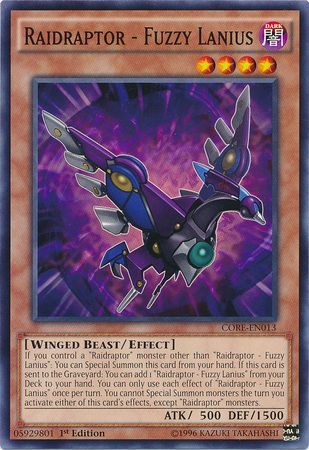 Raidraptor Fuzzy Lanius CORE EN013 Common 1st Edition Raidraptor Fuzzy Lanius CORE EN013 Common 1st Edition