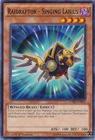 Raidraptor Singing Lanius CORE EN014 Common 1st Edition Raidraptor Singing Lanius CORE EN014 Common 1st Edition