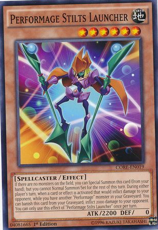 Performage Stilts Launcher CORE EN019 Common 1st Edition Clash of Rebellions 1st Edition Singles Performage Stilts Launcher CORE EN019 Common 1st Edition Clash of Rebellions 1st Edition Singles
