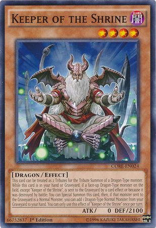 Keeper of the Shrine CORE EN024 Common 1st Edition Keeper of the Shrine CORE EN024 Common 1st Edition