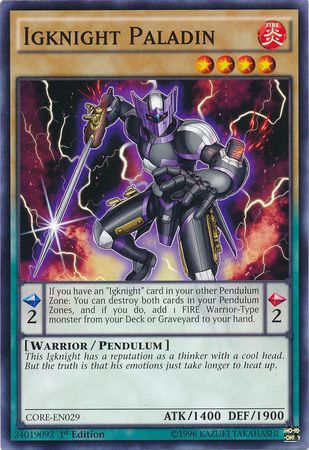 Igknight Paladin CORE EN029 Common 1st Edition Clash of Rebellions 1st Edition Singles Igknight Paladin CORE EN029 Common 1st Edition Clash of Rebellions 1st Edition Singles