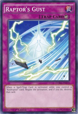 Raptor s Gust CORE EN070 Common 1st Edition Clash of Rebellions 1st Edition Singles Raptor s Gust CORE EN070 Common 1st Edition Clash of Rebellions 1st Edition Singles