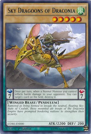 Sky Dragoons of Draconia CORE EN000 Rare 1st Edition Clash of Rebellions 1st Edition Singles Sky Dragoons of Draconia CORE EN000 Rare 1st Edition Clash of Rebellions 1st Edition Singles