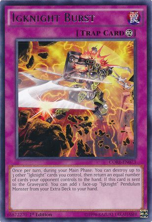 Igknight Burst CORE EN073 Rare 1st Edition Igknight Burst CORE EN073 Rare 1st Edition