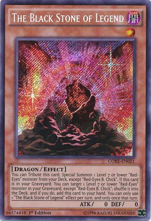 The Black Stone of Legend - CORE-EN021 - Secret Rare 1st Edition