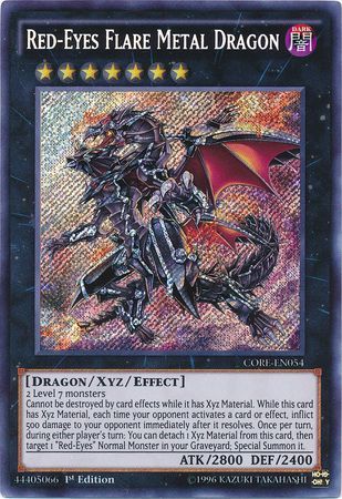 Red-Eyes Flare Metal Dragon PGL3-EN078 Gold Rare 1st Edition NM