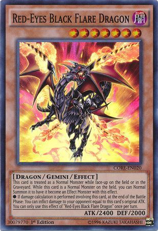 Red-Eyes Black Flare Dragon - Yugioh | TrollAndToad