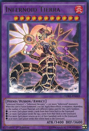 Infernoid Tierra CORE EN049 Ultra Rare 1st Edition Infernoid Tierra CORE EN049 Ultra Rare 1st Edition