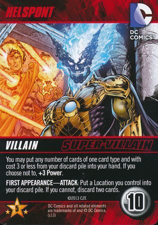 Helspont DC Deck Building Game 2013 Helspont DC Deck Building Game 2013