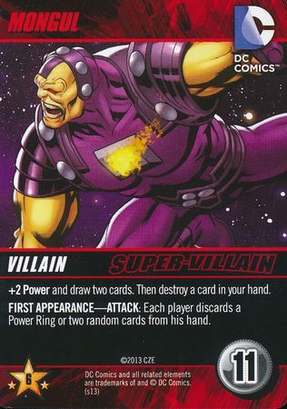 Mongul DC Deck Building Game 2013 Mongul DC Deck Building Game 2013