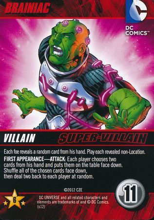 Brainiac DC Deck Building Game 2012 Brainiac DC Deck Building Game 2012