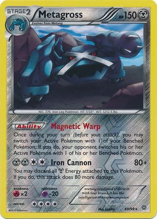 Metagross 49 98 Rare Reverse Holo XY Ancient Origins Reverse Holo Singles Metagross 49 98 Rare Reverse Holo XY Ancient Origins Reverse Holo Singles