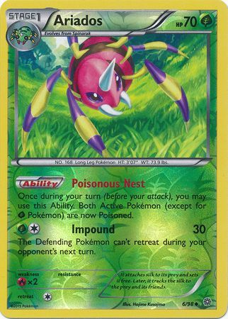 Popular Pokemon Ariados H3 - Aquapolis - Holo Rare