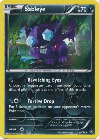 Sableye 44 98 Uncommon Reverse Holo XY Ancient Origins Reverse Holo Singles Sableye 44 98 Uncommon Reverse Holo XY Ancient Origins Reverse Holo Singles