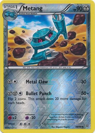 Metang 48 98 Uncommon Reverse Holo XY Ancient Origins Reverse Holo Singles Metang 48 98 Uncommon Reverse Holo XY Ancient Origins Reverse Holo Singles