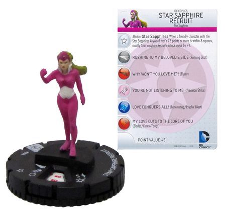 Star Sapphire Recruit 006 War of Light DC Heroclix Star Sapphire Recruit 006 War of Light DC Heroclix