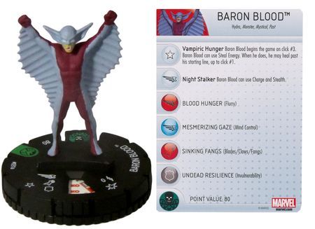 Baron Blood 031a Nick Fury Agent of S H I E L D Marvel Heroclix Baron Blood 031a Nick Fury Agent of S H I E L D Marvel Heroclix