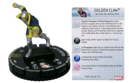 Golden Claw 058 Nick Fury Agent of S H I E L D Marvel Heroclix Golden Claw 058 Nick Fury Agent of S H I E L D Marvel Heroclix