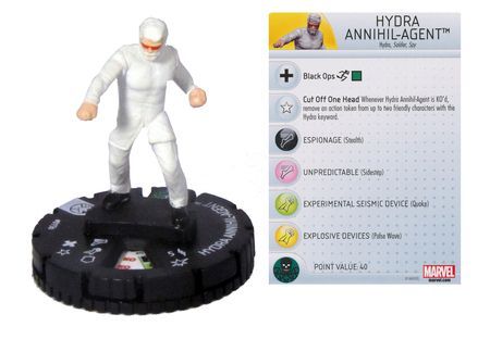 Hydra Annihil agent 015b Nick Fury Agent of S H I E L D Marvel Heroclix Hydra Annihil agent 015b Nick Fury Agent of S H I E L D Marvel Heroclix