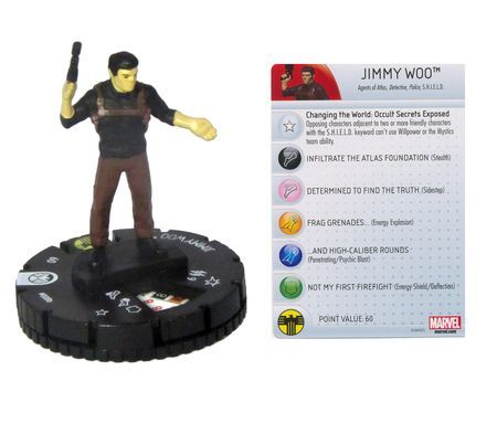 Jimmy Woo 008b Nick Fury Agent of S H I E L D Marvel Heroclix Jimmy Woo 008b Nick Fury Agent of S H I E L D Marvel Heroclix