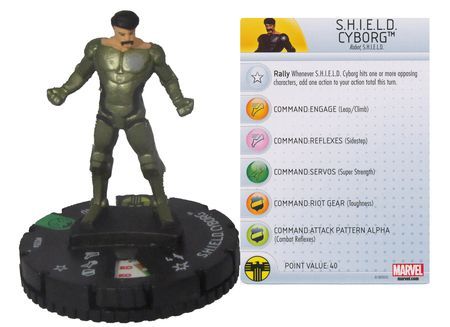 S H I E L D Cyborg 020a Nick Fury Agent of S H I E L D Marvel Heroclix Marvel Nick Fury Agent of Shield Singles S H I E L D Cyborg 020a Nick Fury Agent of S H I E L D Marvel Heroclix Marvel Nick Fury Agent of Shield Singles