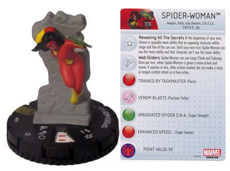 SPIDER-WOMAN #055 Nick Fury Agent of S.H.I.E.L.D Marvel HeroClix Super Rare