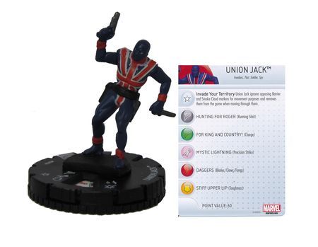 Union Jack 043a Nick Fury Agent of S H I E L D Marvel Heroclix Union Jack 043a Nick Fury Agent of S H I E L D Marvel Heroclix