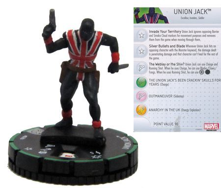 UNION JACK #043B Nick Fury Agent of S.H.I.E.L.D Marvel HeroClix Prime Rare