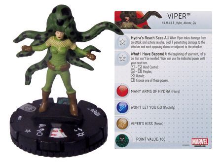 Viper 045 Nick Fury Agent of S H I E L D Marvel Heroclix Viper 045 Nick Fury Agent of S H I E L D Marvel Heroclix