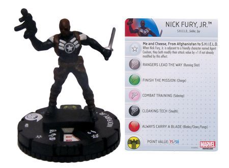 Nick Fury Jr. #001 Nick Fury, Agent of S.H.I.E.L.D. Fast Forces Marvel  Heroclix