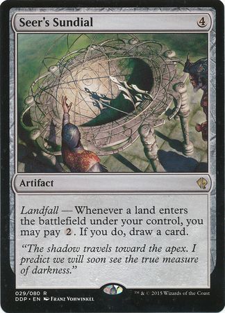 Seer s Sundial 29 80 Duel Decks Zendikar vs Eldrazi Singles Seer s Sundial 29 80 Duel Decks Zendikar vs Eldrazi Singles