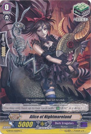 Alice of Nightmareland G BT03 102EN Common C Alice of Nightmareland G BT03 102EN Common C