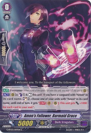 Amon s Follower Barmaid Grace G BT03 097 Common C Amon s Follower Barmaid Grace G BT03 097 Common C