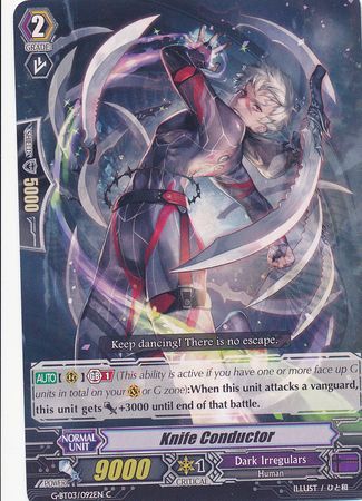 Knife Conductor G BT03 092EN Common C G Booster Set 3 Sovereign Star Dragon Singles Knife Conductor G BT03 092EN Common C G Booster Set 3 Sovereign Star Dragon Singles