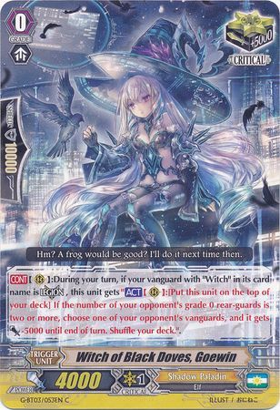 Witch of Black Doves Goewin G BT03 053EN Common C Witch of Black Doves Goewin G BT03 053EN Common C