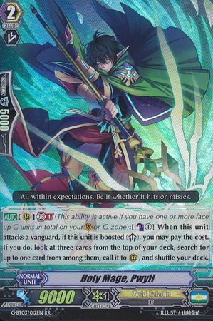 Holy Mage Pwyll G BT03 012EN Double Rare RR G Booster Set 3 Sovereign Star Dragon Singles Holy Mage Pwyll G BT03 012EN Double Rare RR G Booster Set 3 Sovereign Star Dragon Singles