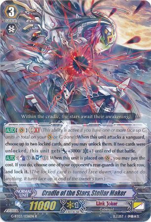 Cradle of the Stars Stellar Maker G BT03 036EN Rare R G Booster Set 3 Sovereign Star Dragon Singles Cradle of the Stars Stellar Maker G BT03 036EN Rare R G Booster Set 3 Sovereign Star Dragon Singles
